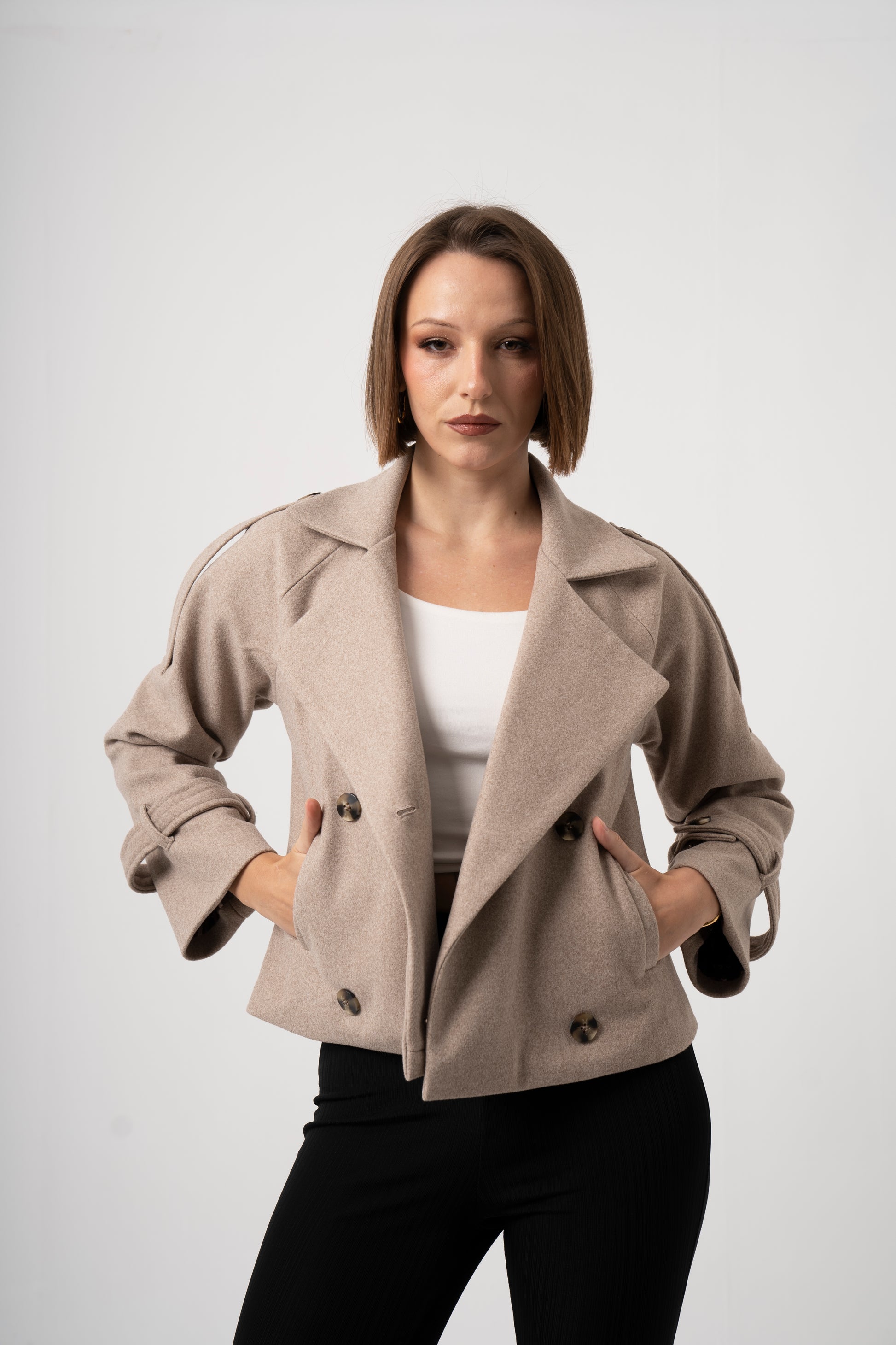 Sélène Jacket in Beige