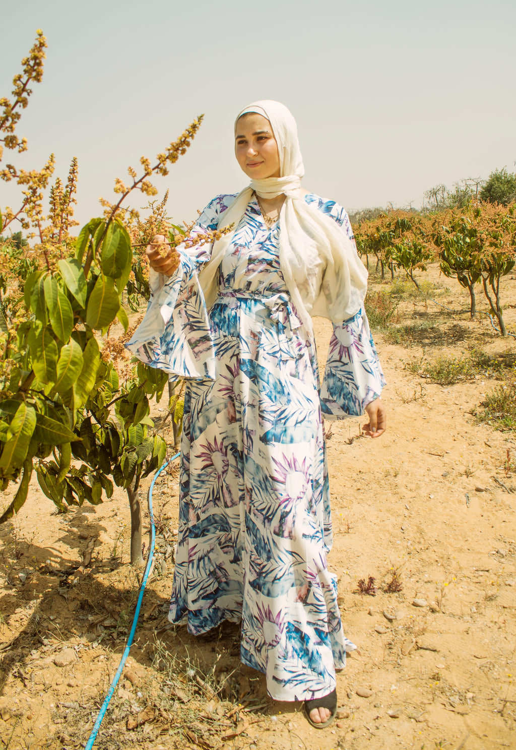Blue Floral Dress