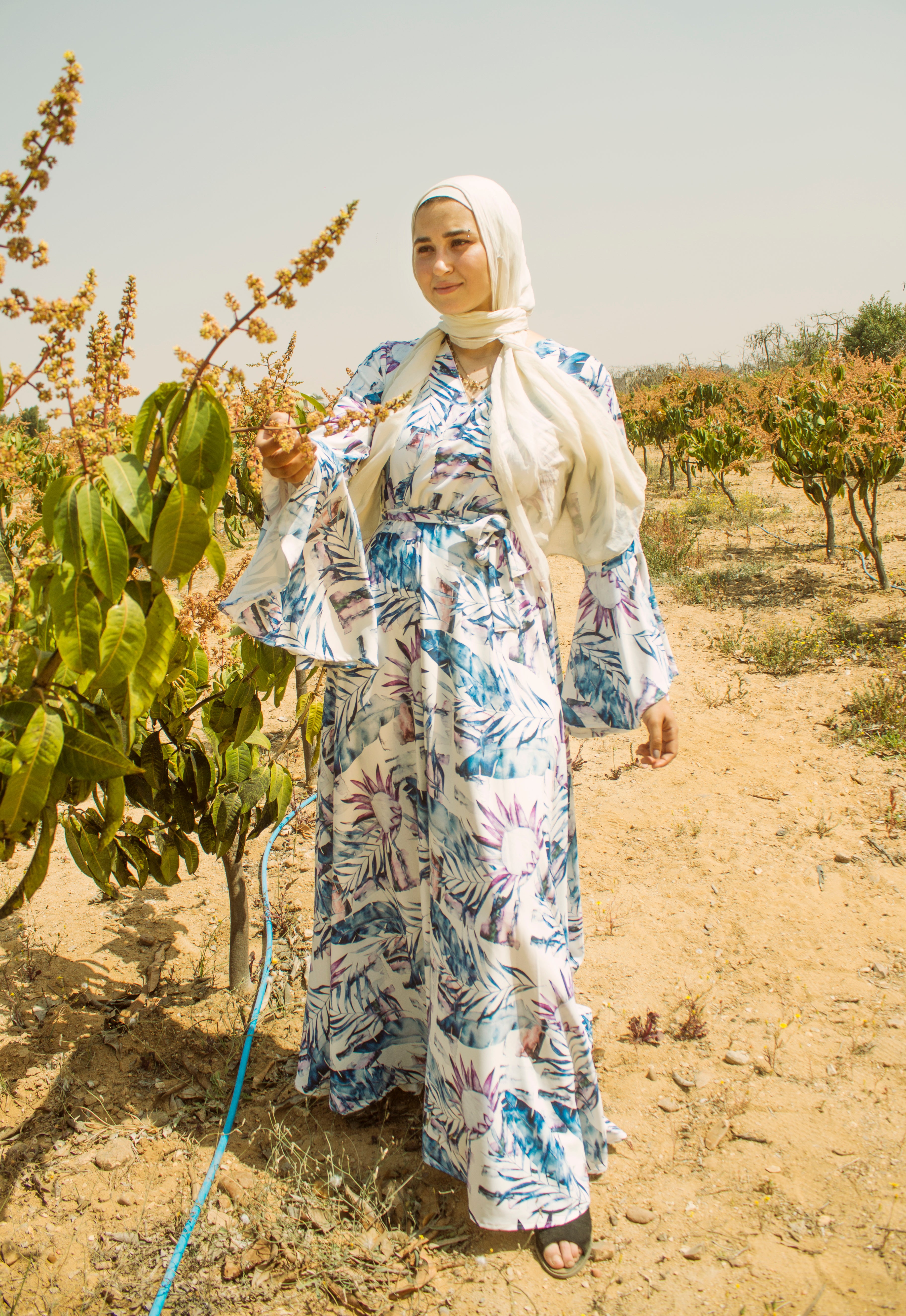 Blue Floral Dress
