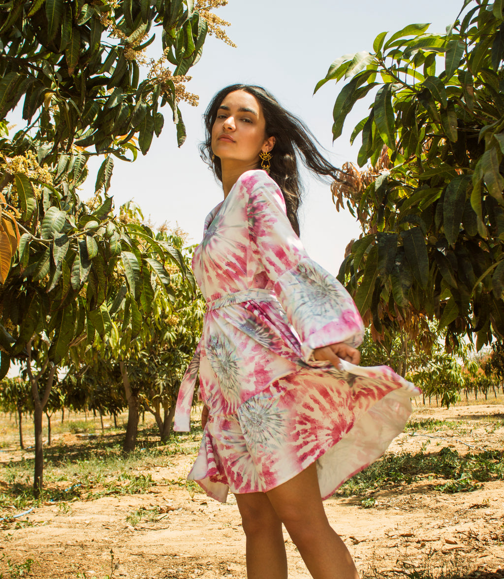 Short Tie Dye Dress
