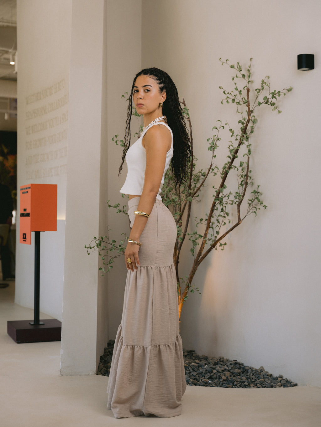Beige Carnaby Skirt