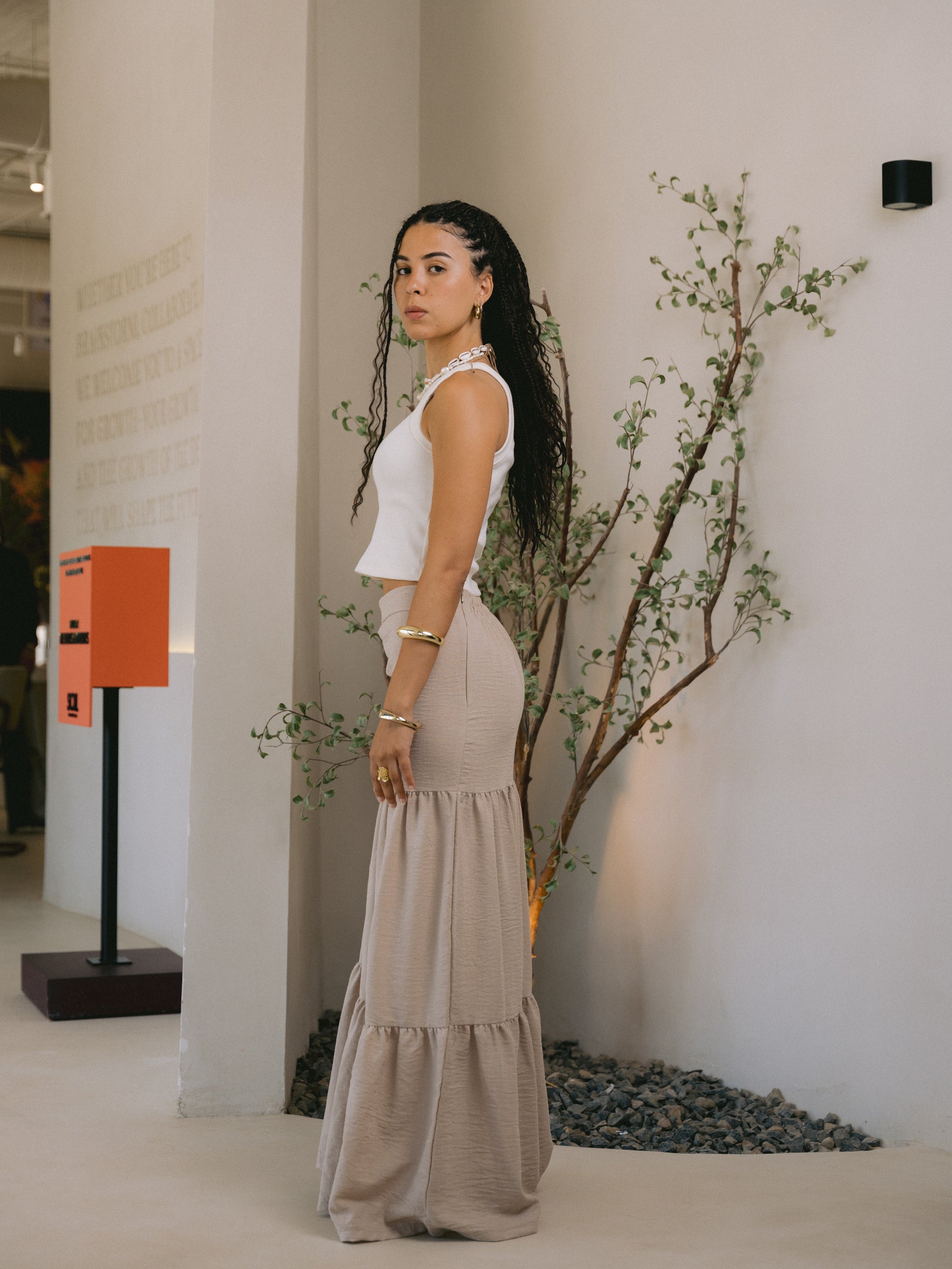 Beige Carnaby Skirt