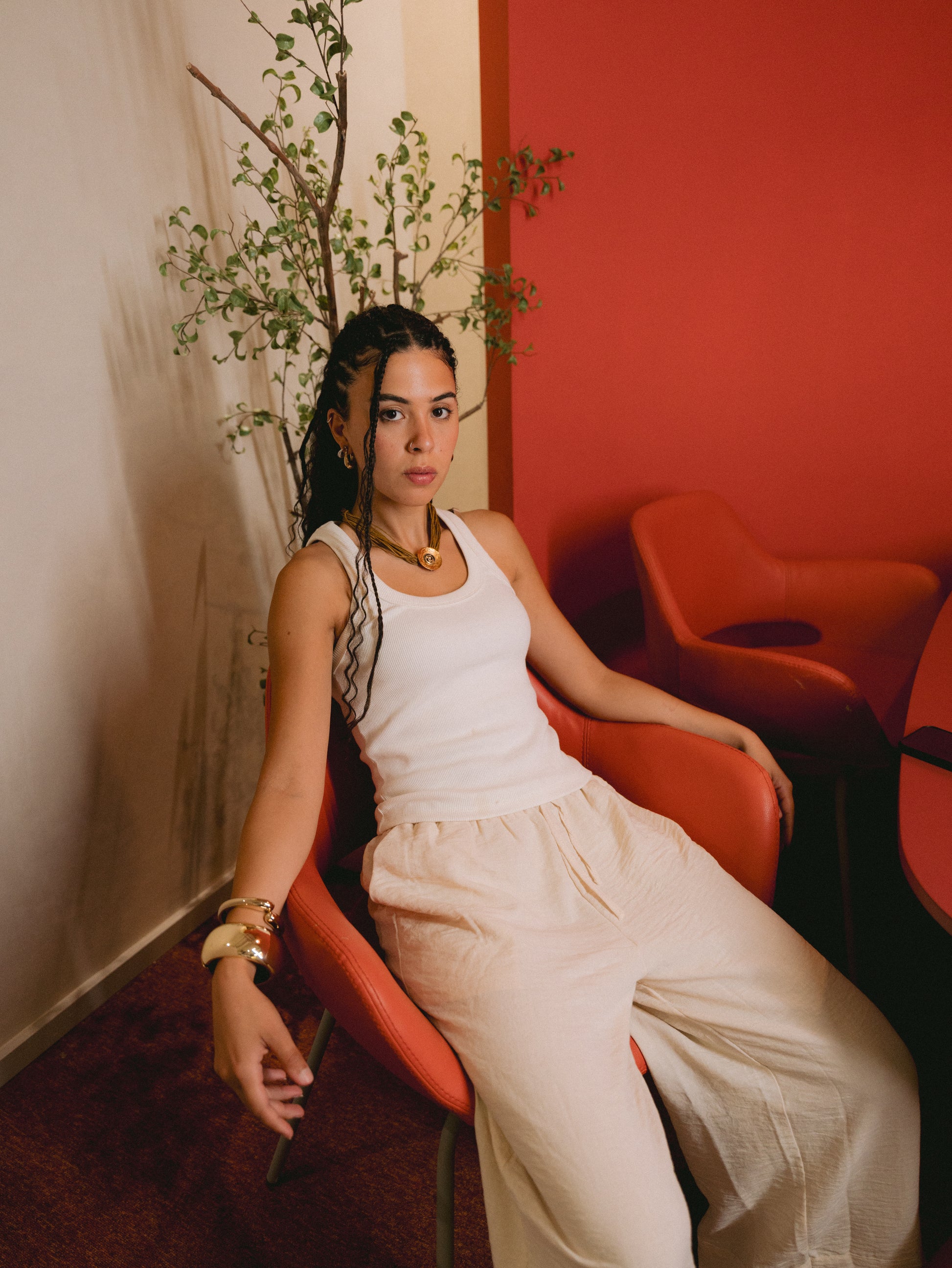 Cream Riviera Pants