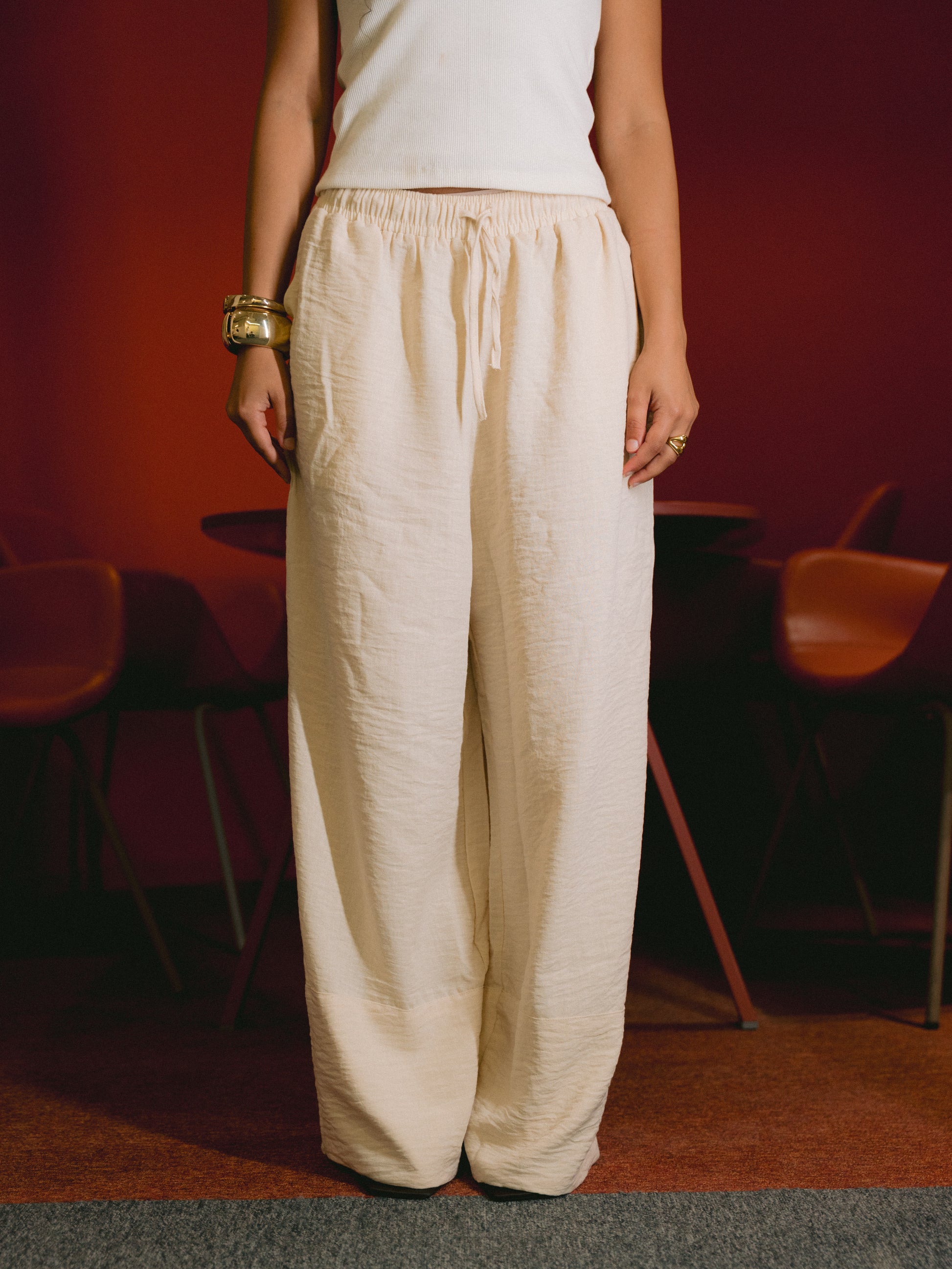 Cream Riviera Pants