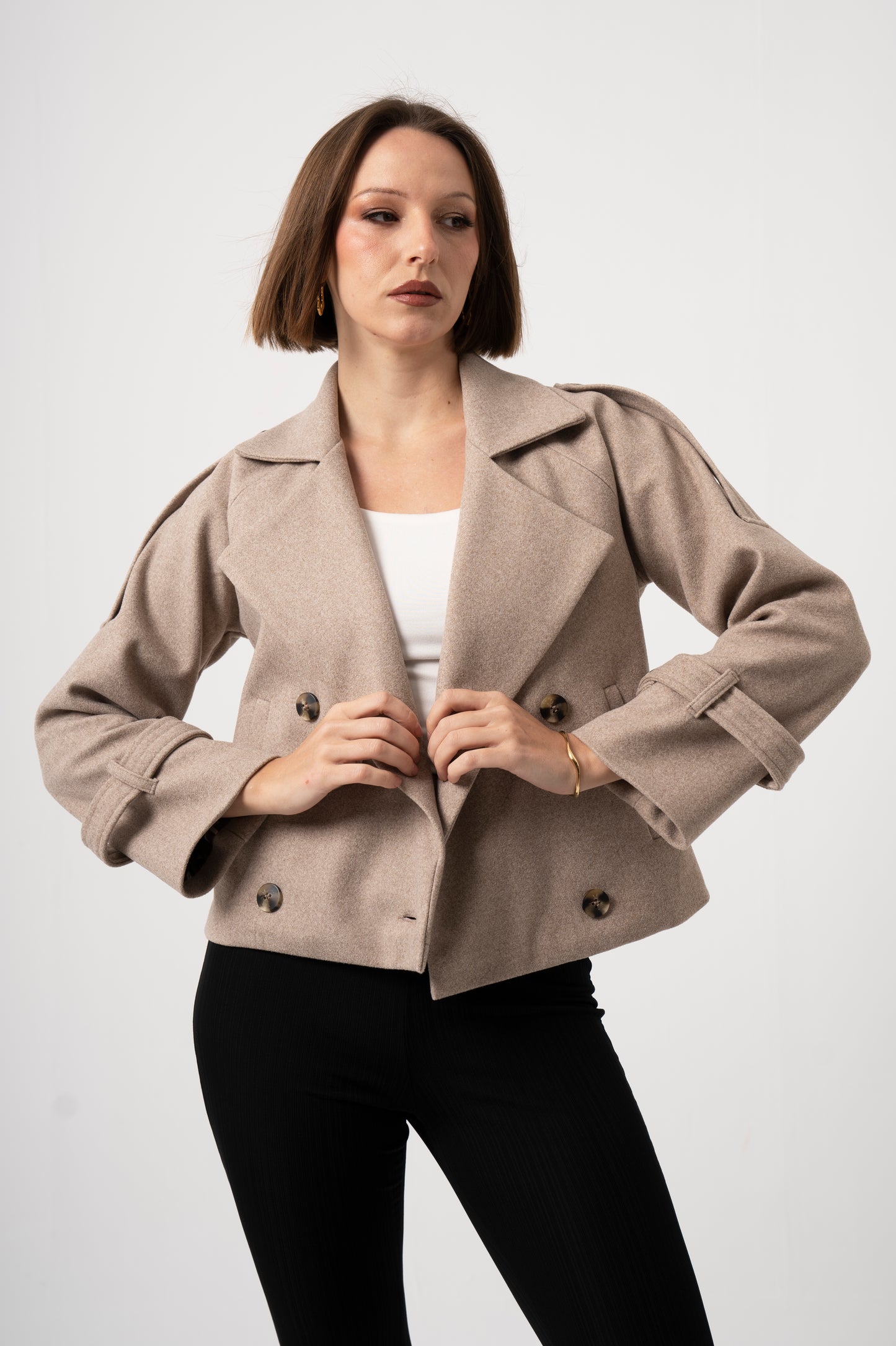 Beige Wool Jacket