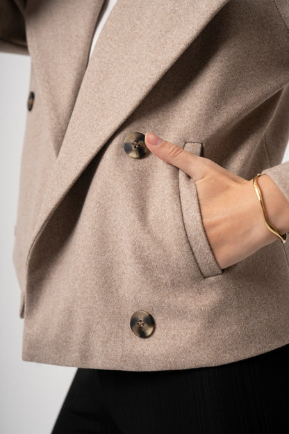 Beige Wool Jacket