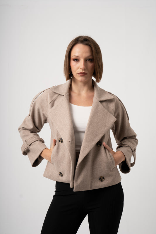 Beige Wool Jacket