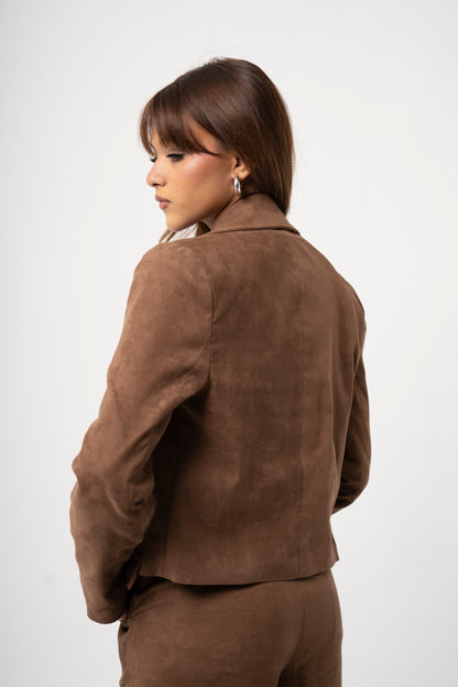 Brown Suede Blazer