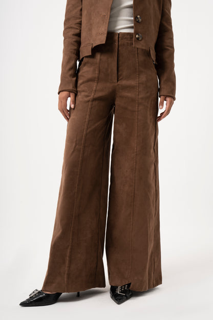 Brown Suede Pants