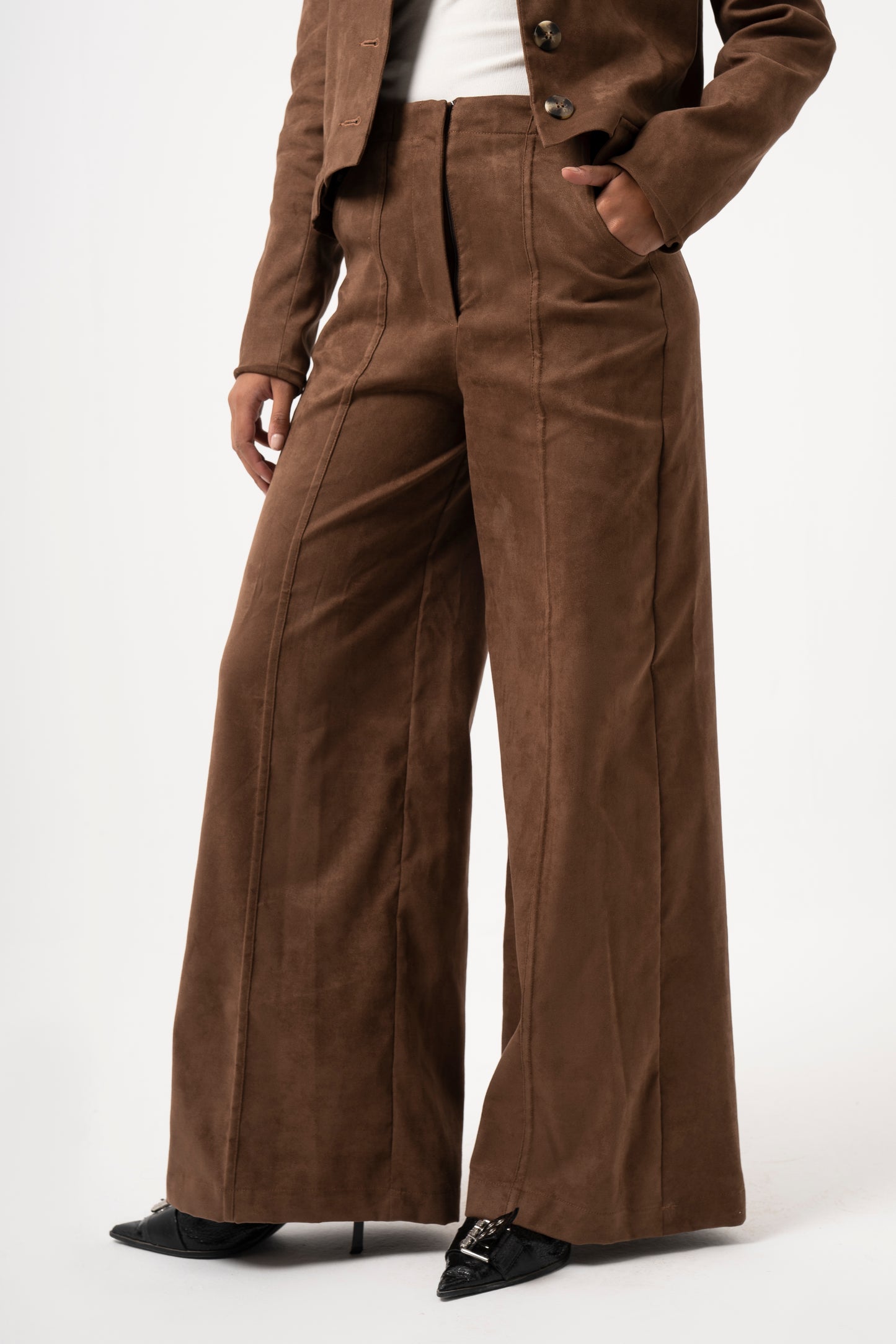 Brown Suede Pants