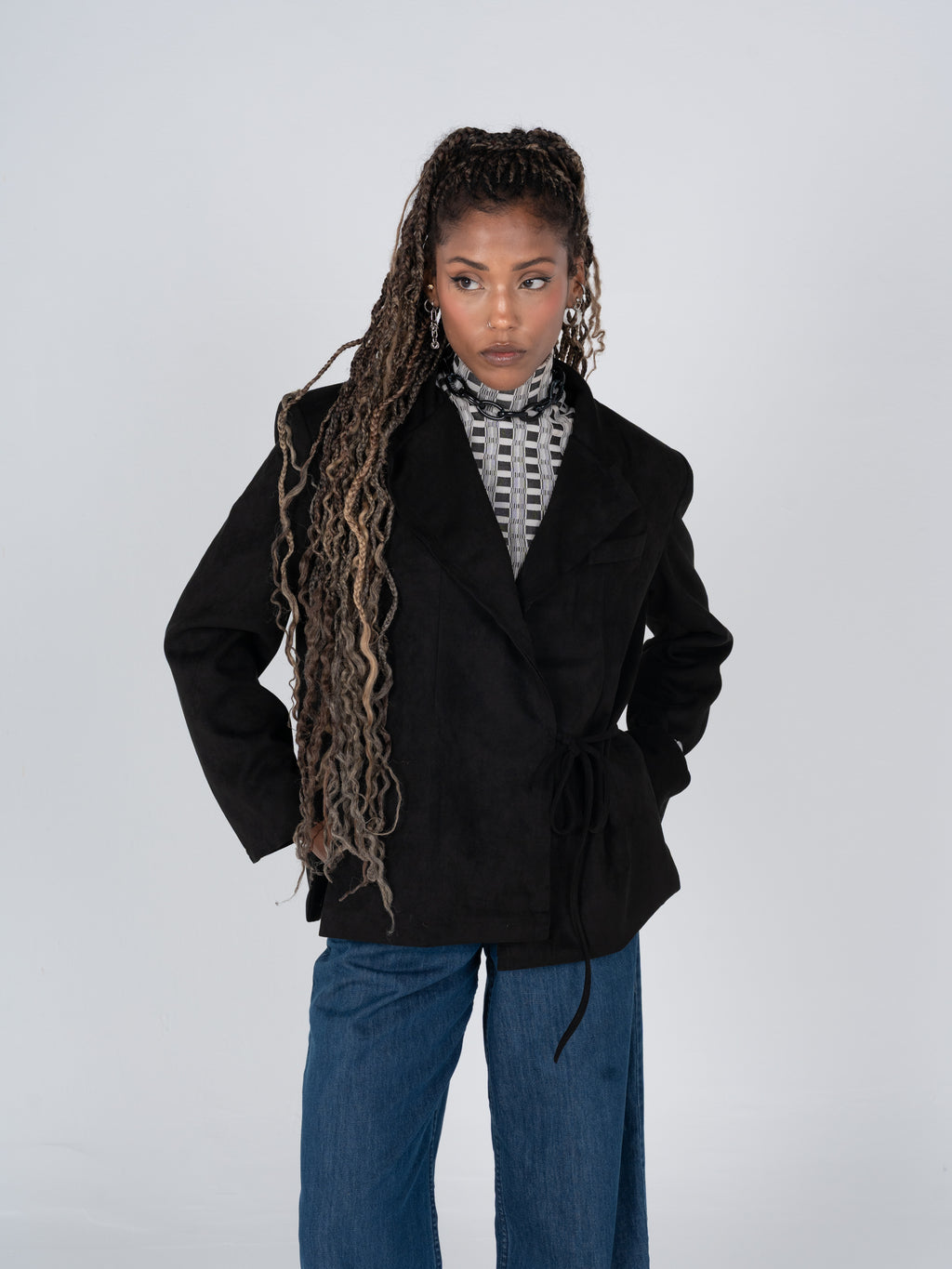 The Knot Black Blazer