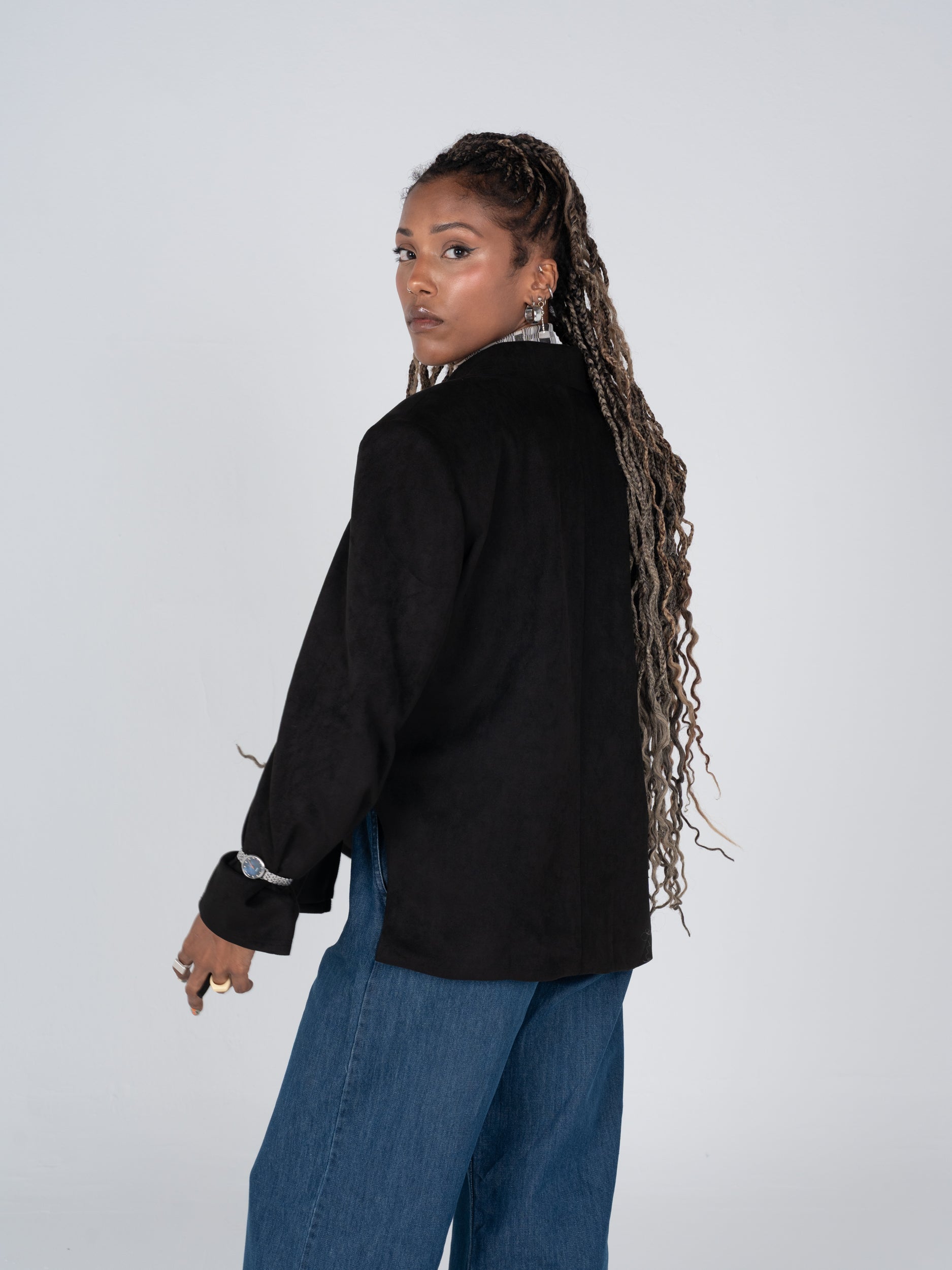 The Knot Black Blazer