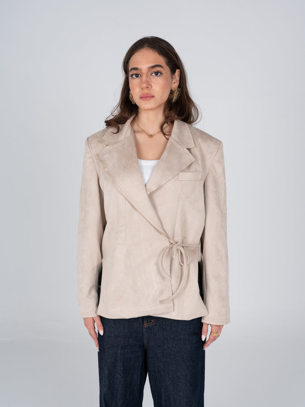 The Knot Beige Blazer