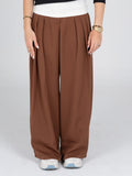 Brown Flowline Pants