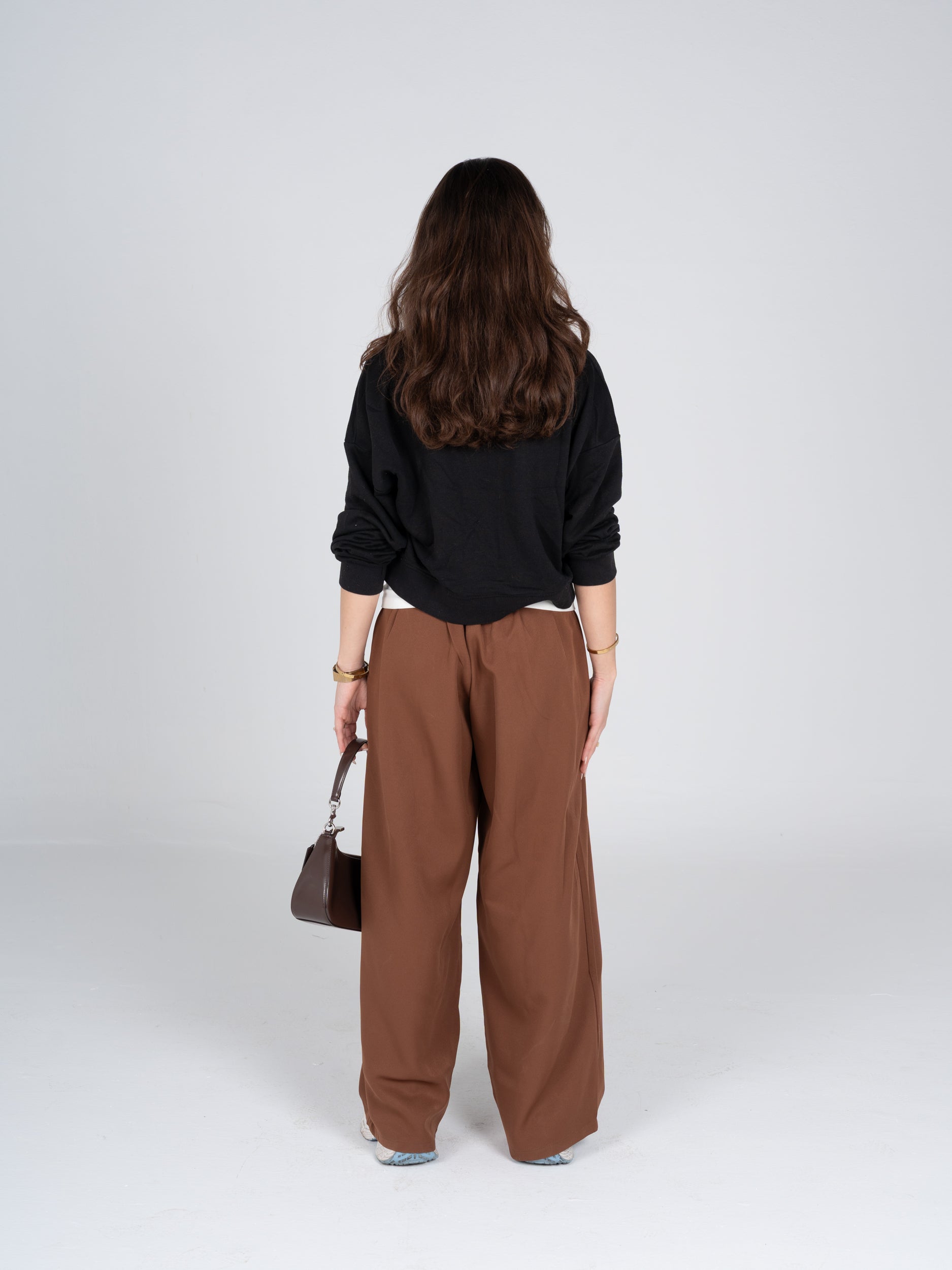 Brown Flowline Pants