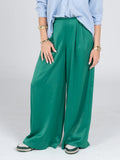 Green Satin Pants